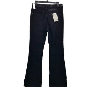 Pilcro Jeans Womens The Icon Black Wide Leg Flare Jeans Stretch Pockets Sz 29 P